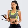Women's Workout Sports Bra High Impact Support Bounce Control Wirefree Mesh Racerback Top ► Photo 2/6
