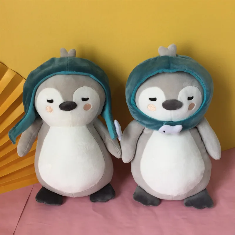 Muñecos de pingüino de peluche, Popular de Corea, sombrero de