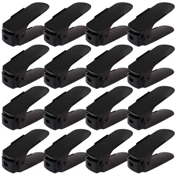 

16Pcs Double Shoe Organizer Modern Shoes Rack Shoe Storage Cleaning Cabinet Shoes Organizers Convenient Rangement Stand Shelf