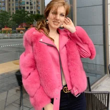 Maylofuer шуба из натурального Лисьего меха с натуральной овчины кожаная куртка одежда с длинным рукавом 100% с натуральным лисьим мехом пальто для Горячая распродажа; женская обувь Maylofuer шуба из натурального Лисьего меха с натуральной овчины кожаная куртка одежда с длинным рукавом 100% с натуральным лисьим мехом пальто для Горячая распродажа; женская обувь