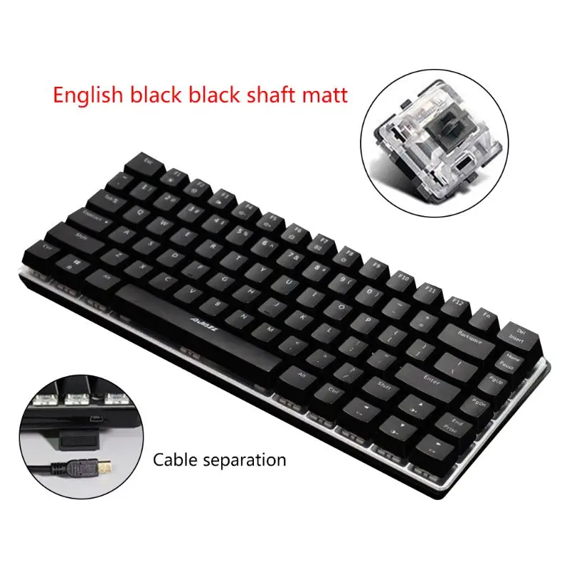 

Ajazz AK33 82 Keys Mechanical Keyboard Russian/English Layout Gaming Keyboard