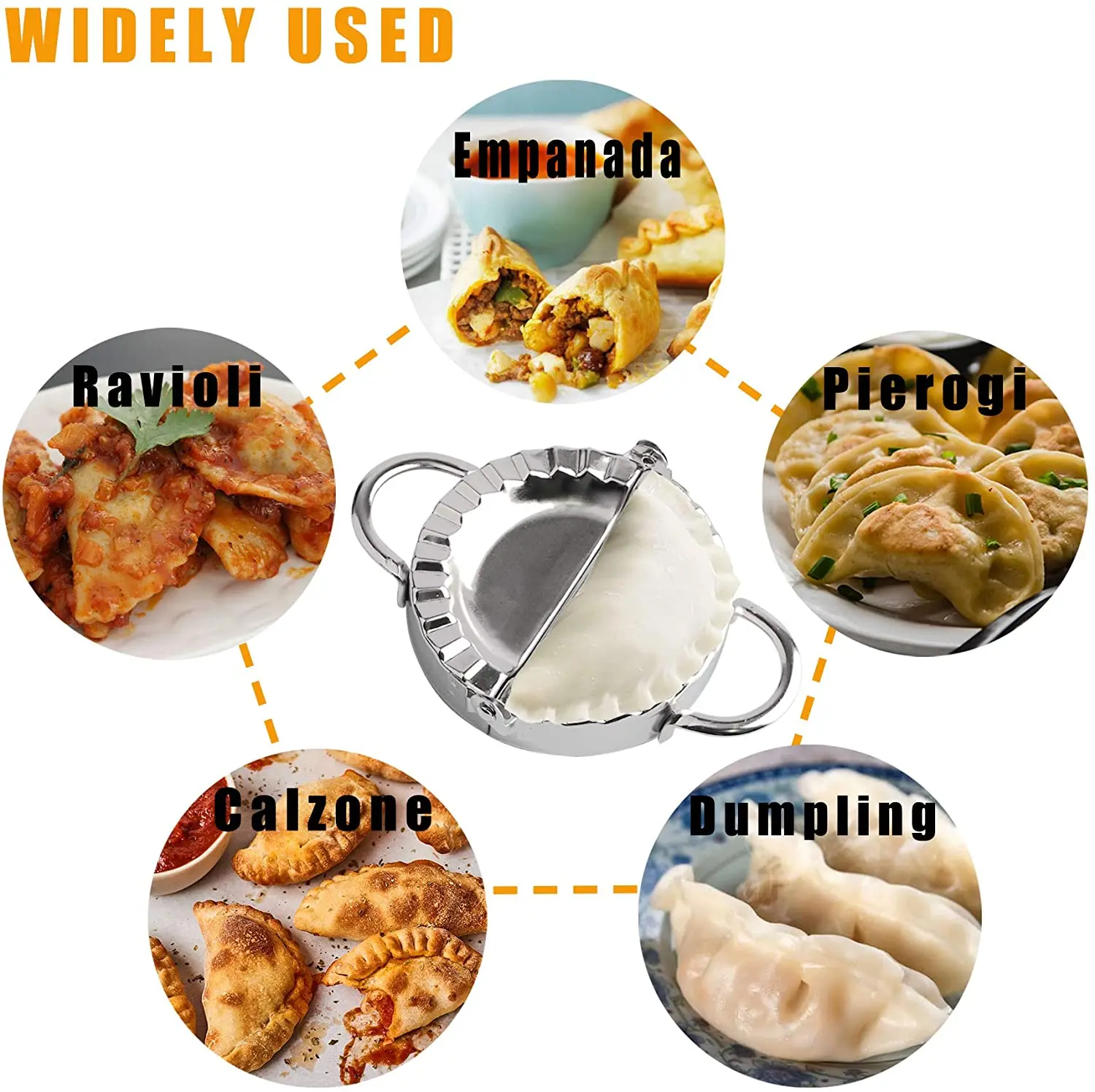 Dumpling Maker 2pc dumplings ware,baozi maker Small Dumpling Mold Ravioli Skin Maker Wrapper Pastry Making Tool Perogie Empanada Press Mold