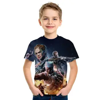 

Network battle game call-of-duty 3D print Boy and girl fashion Shirt short sleeve Kids T-shirt clothing child game Tops T-shirt