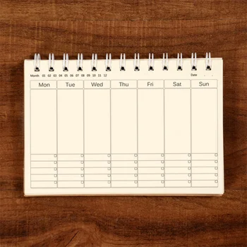 

Stationery Notebook Deer Cartoon Patterns Weekly Study Efficiency Manual Daily Planner Schedule Management Portable Notes List