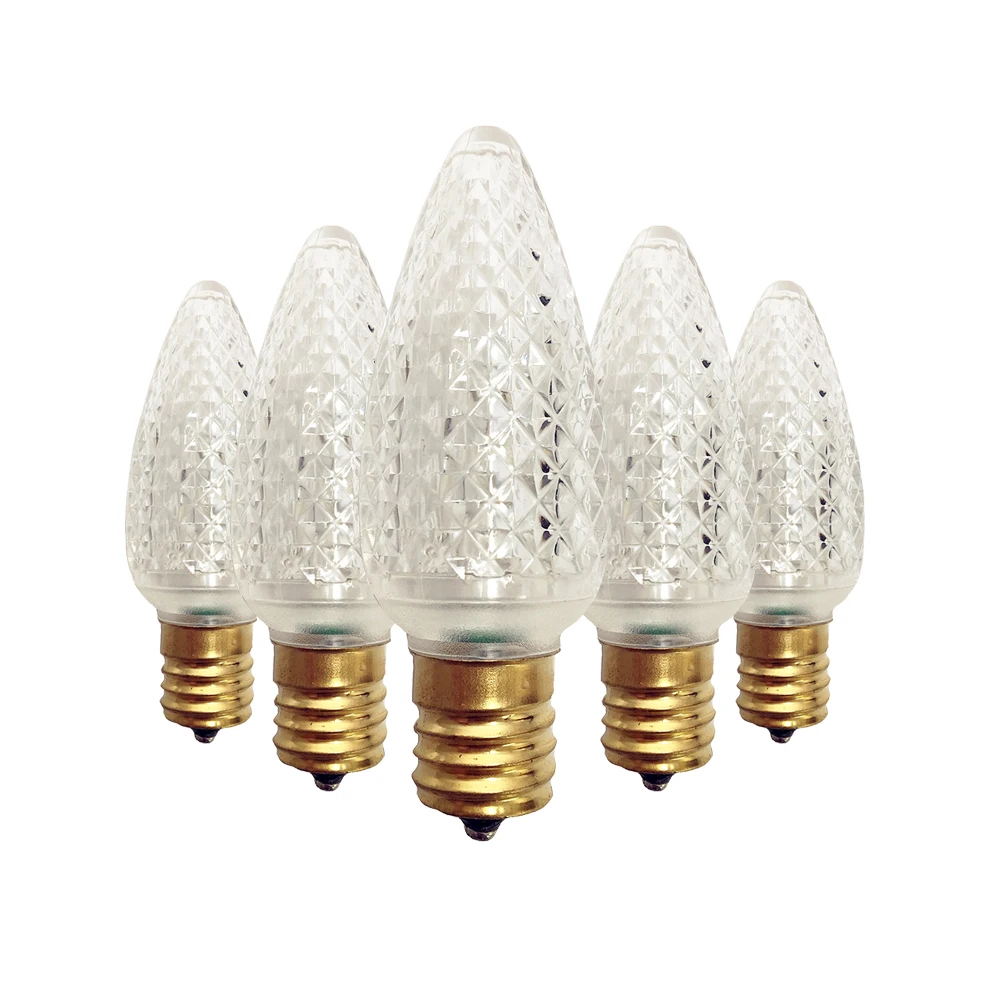 

yongzhenlite UL Listed 25 Pack C9 Led Replacement Bulbs,3 SMD LEDs in Each Christmas Bulb,Sun Warm White