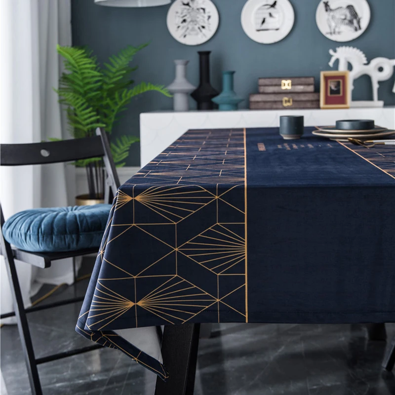 Table Cloth Dining Table Cover manteles para mesa rectangulares en tela Rectangular tablecloth geometric line Tablecloths