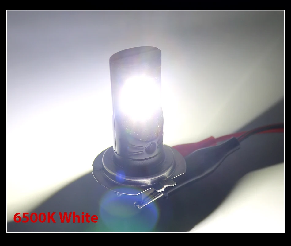 Автомобильная противотуманная фара светильник со светодиодными кристаллами для H11 h8 H4 H7 светодиодный лампы HB3 HB4 7443 7440 T20 светодиодный 1156 ba15s P21W 1157 P21 5 Вт BAY15D 3157 3156 Автоматическая сигнальная лампа