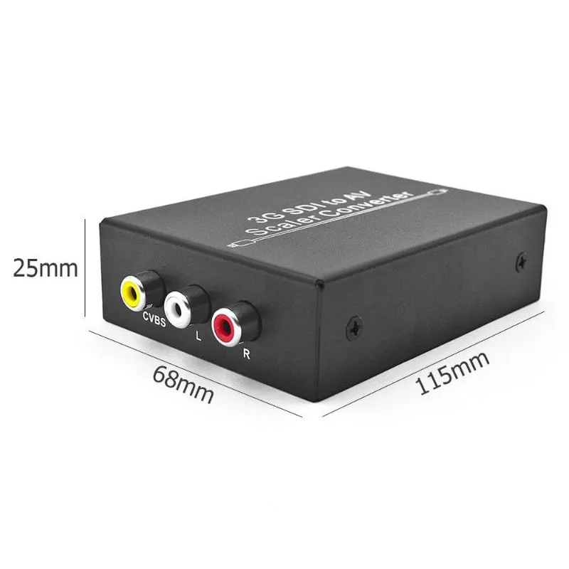  HOT-3G Sd e Isd Hd A Video Composito Rca + L/R Stereo Analogico Audio Converter Scaler