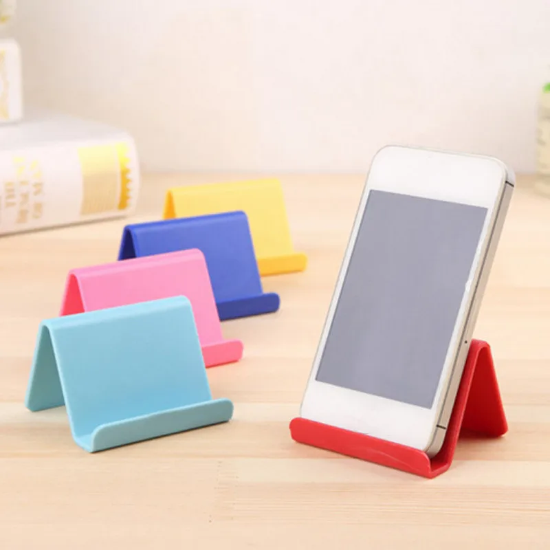 Универсальный пластиковый держатель для телефона Подставка для iPhone 7 8 X для samsung для смартфона Xiaomi конфетный Цвет Кронштейн для мобильного телефона