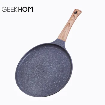 

GEEKHOM Cast Iron Frying Pan Non-Stick Pan Cookware for Breakfast Pancake Egg Steak Frying Pot Pizza Panckae Cooking Tools