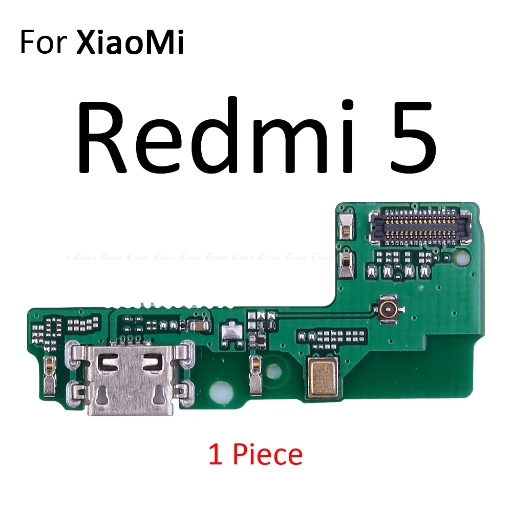 Соединительная плата для зарядки, гибкий кабель с микрофоном для XiaoMi PocoPhone F1 Redmi Note 7 6 5 Pro Plus 7A 6A S2 - Цвет: For Redmi 5