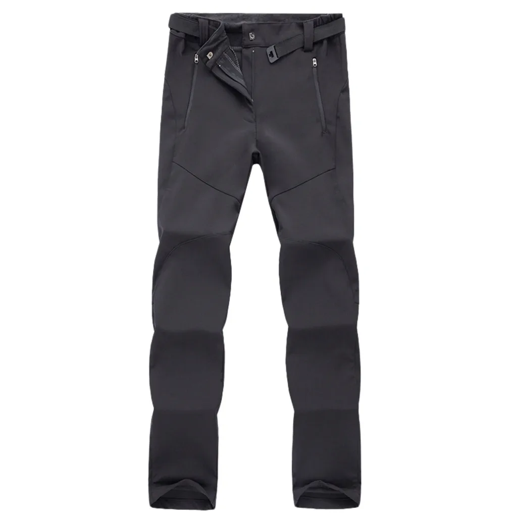 

SAGACE Fashion men's outdoor pants waterproof windproof breathable autumn and winter plus velvet mountaineering trousers