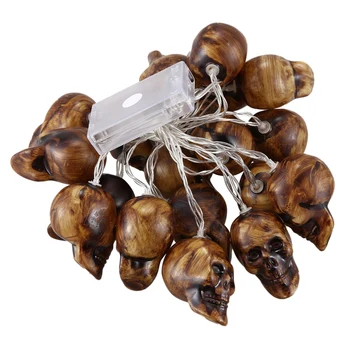 

3 Meters Skull Shaped String Lights LED Garland Halloween Decorative Light Creative Party Hanging Decorations