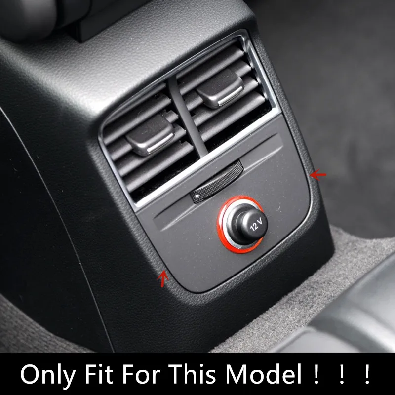 

For 2013-2019 Audi A3 8V carbon fiber rear cigarette lighter frame decorative cover trim strip auto parts Car Accessories