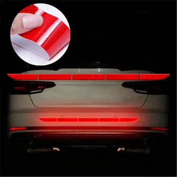 

Nano Car Reflective Sticker Warning Strip Tape Traceless Protective Car Sticker Warn on Car Body Trunk Exterior Auto Accessories