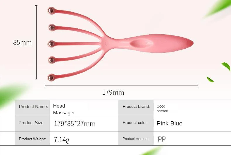 Массажер для головы an mo zhua шариковый подшипник ручной массажер для головы многофункциональный ручной пластиковый массажер для головы
