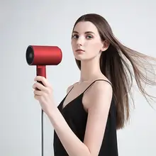 Штепсельная вилка 220 В Уход за волосами с отрицательными ионами, складной инструмент для укладки, фен с низким уровнем радиации, холодный/горячий фен для волос