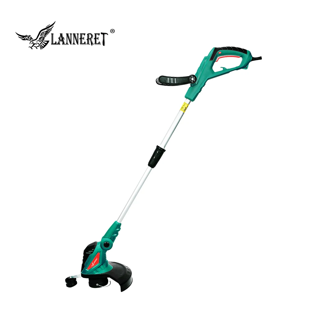 

LANNERET Electric Grass Trimmer 550W Adjustable Shaft AC Grass Cutter Machine Line Trimmer Rotation Tube Garden Tool