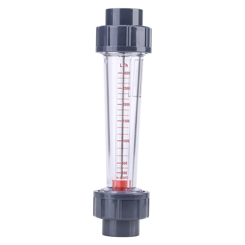

LZS-25 Flow Meter Plastic Tube Type 300-3000L/H Water Rotameter Liquid Flowmeter Measuring Tools For Chemical Light