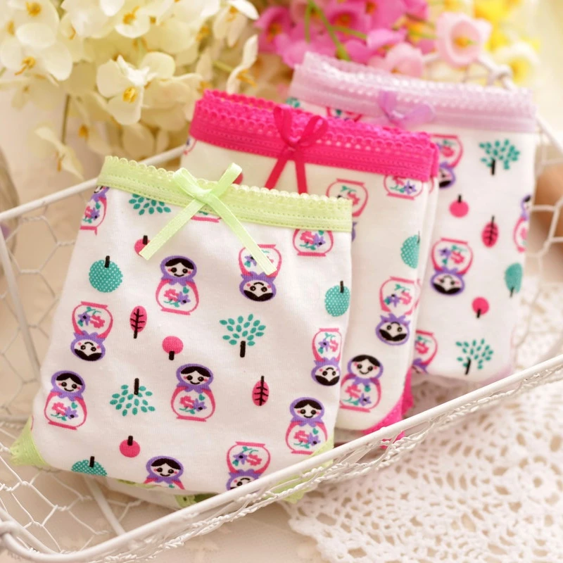 random color 12pcs 12 шт./лот, хлопковые трусы для маленьких девочек, высококачественные трусы, нижнее белье для детей с милым рисунком, мягкие дышащие трусы - Цвет: random color 12pcs