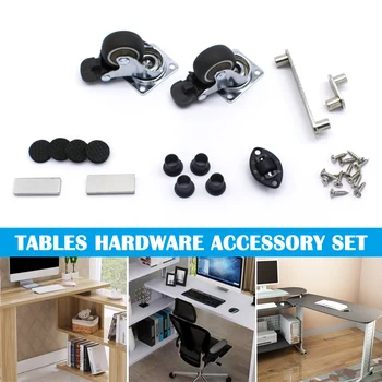 

2pcs Swivel Caster Wheels Rubber Base with Top Plate Bearing Heavy Duty Desks Coffee Tables S7 #5