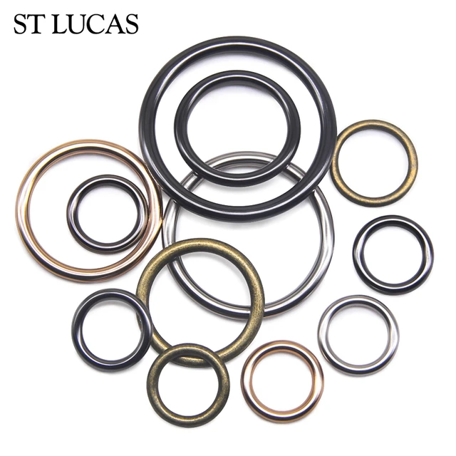 10pcs/pack O rings Metal Non Welded Nickel Plated Collars Round Loops Belt  Buckle Package Accessorie 12mm-38mm - AliExpress