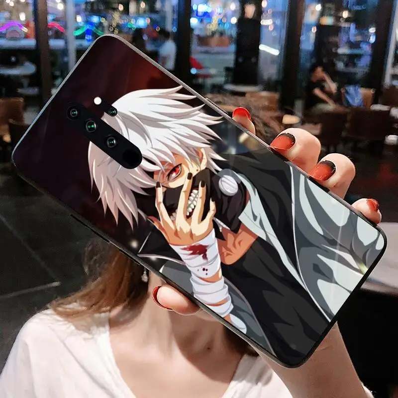 cases for xiaomi blue Tokyo Ghoul Trendy Anime Kaneki Ken Phone Case for Redmi 9A 8A 7 6 6A Note 9 8 8T Pro Max Redmi 9 K20 K30 Pro phone cases for xiaomi Cases For Xiaomi