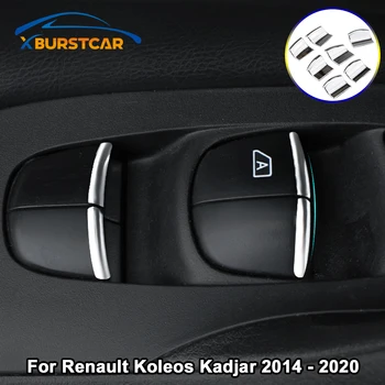 

Xburstcar for Renault Koleos Kadjar 2014 - 2020 Interior Styling 7Pcs/Set ABS Chrome Windows Lifter Decoration Sequins Trim