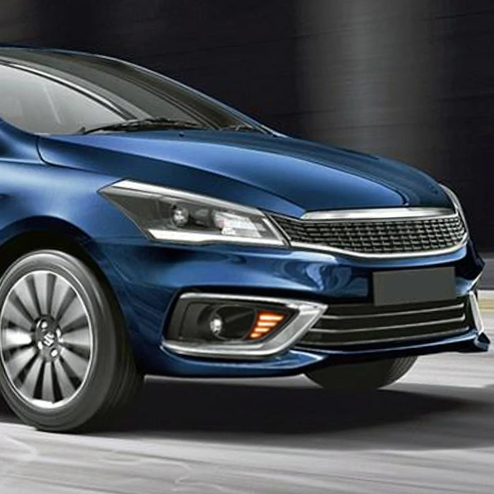 Автомобильные мигающие 2 шт. DRL Для Suzuki Ciaz светодиодные дневные ходовые огни DRL с желтой поворотной сигнальной лампой противотуманная фара