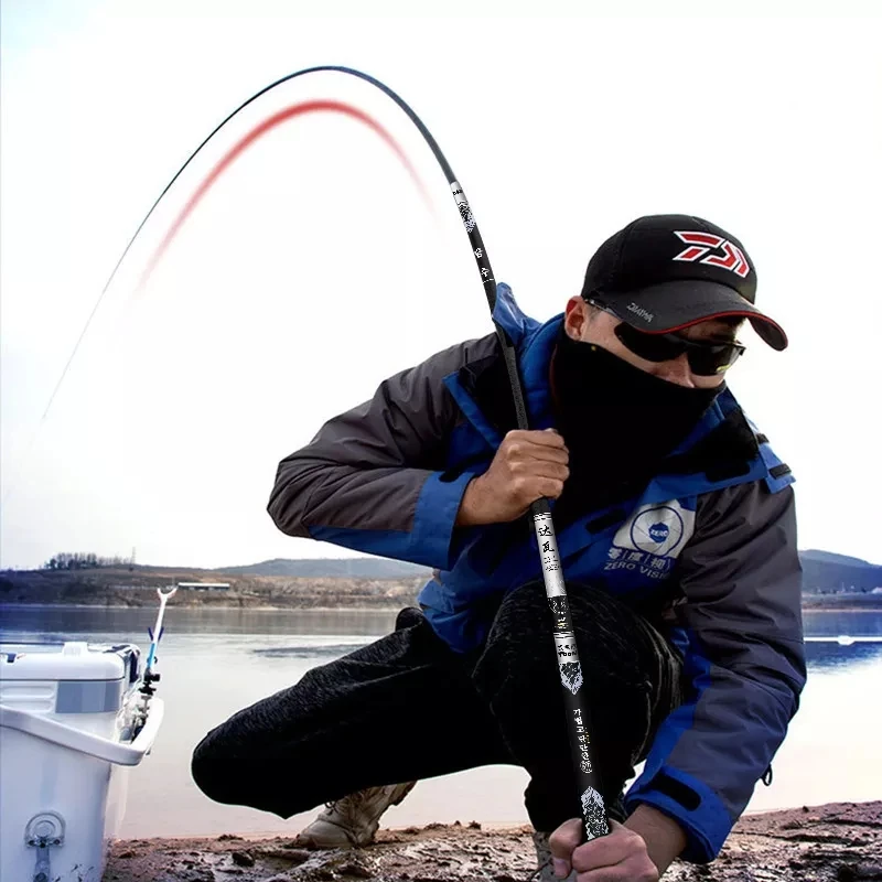 Super Light Hard Carbon Fiber Hand Fishing Rod Telescopic Fishing