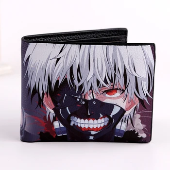 

New Hot Sale Tokyo Ghoul Kaneki Ken Wallet Folding Style Colorful TouKen RanBu Short Purse Card Holder Zero Money Bag