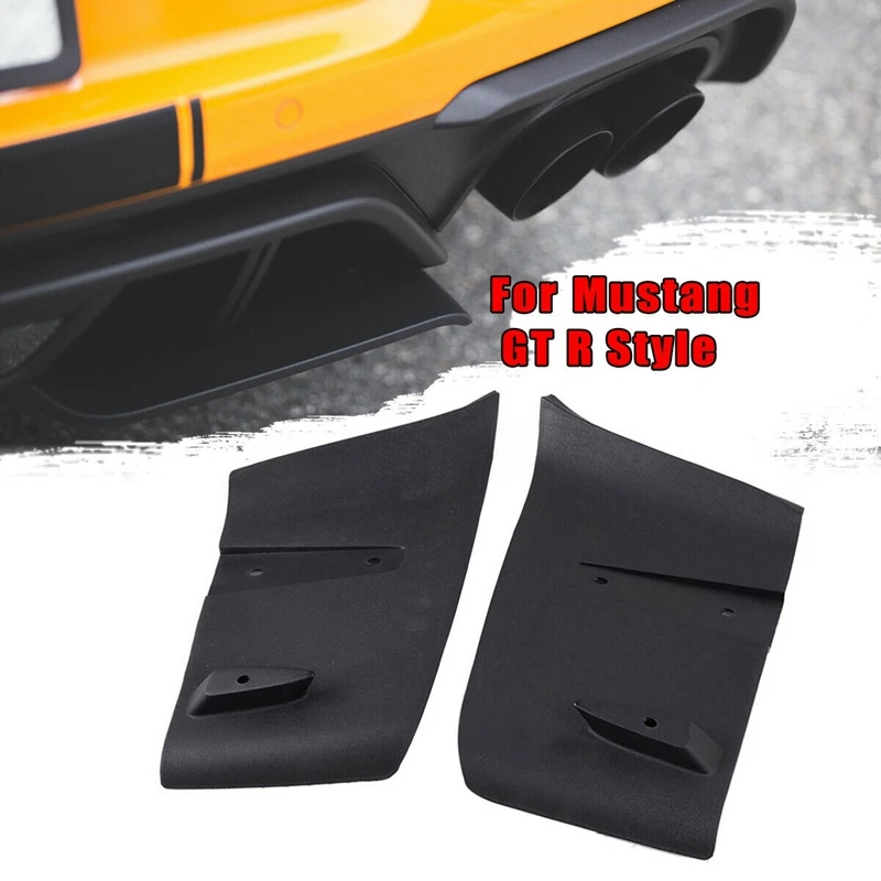 

1 Pair Rear Bumper Diffuser Valance Aero Foil Kit for Ford Mustang 2018-2019 GT R Style