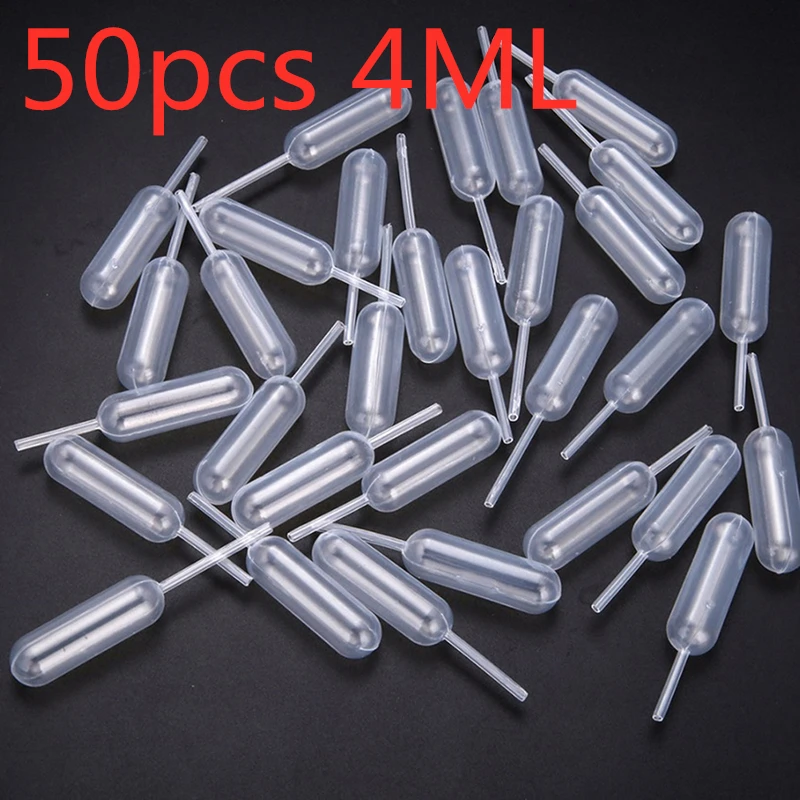 

50pcs 4ml Plastic Squeeze Transfer Pipettes Dropper Cupcake Ice Cream Chocolate Hot sale Disposable Pipettes For Strawberry