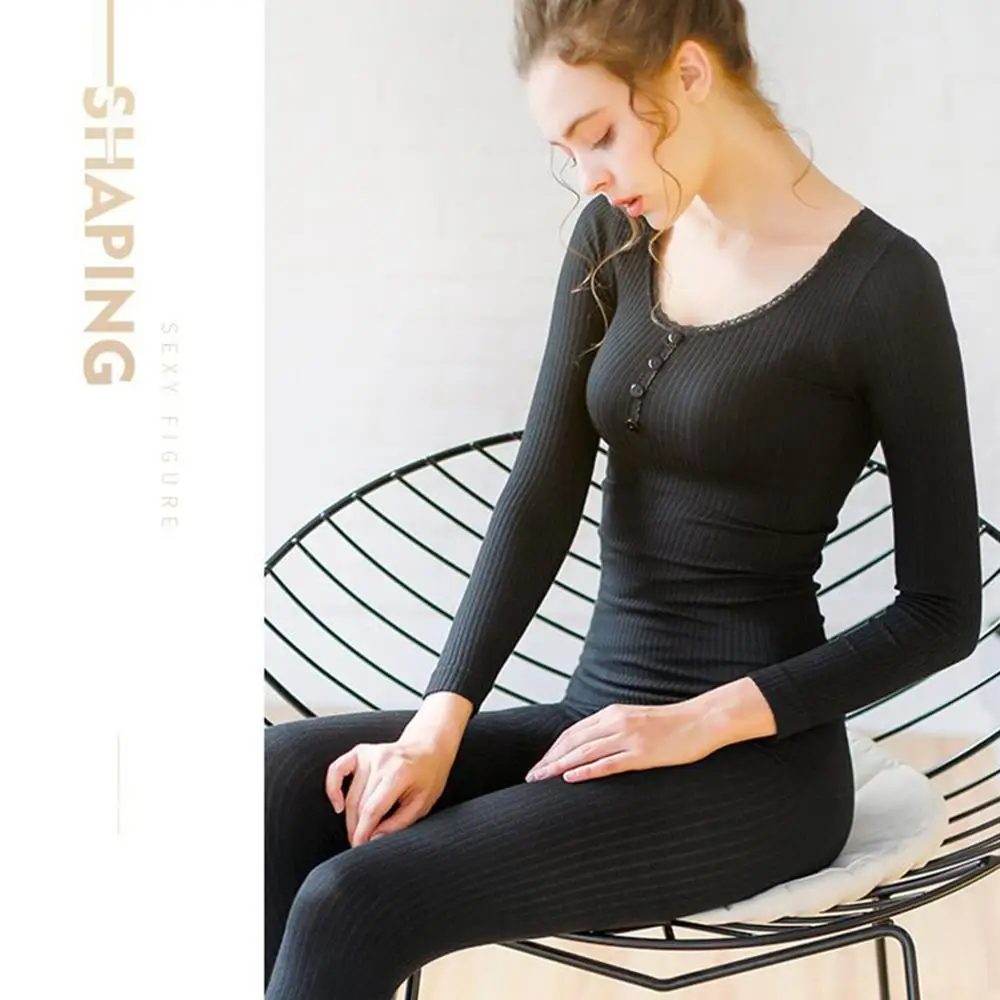 Новинка 2020 тонкий теплый комплект нижнего белья для женщин осенне зимние