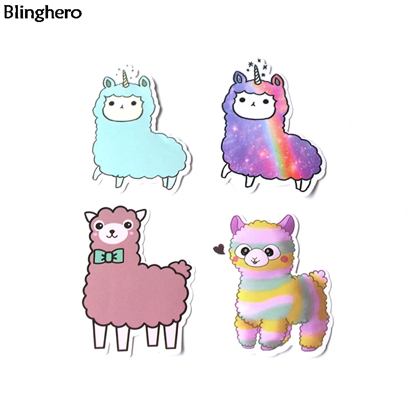 10 компл./лот Blinghero наклейки Alpaca 17 шт./компл. Kawaii Канцтовары Мультяшные наклейки на холодильник детские наклейки BH0121
