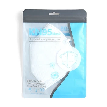 

A01-100Pcs Waterproof Mouth Mask Packing Bag Resealable Plastic Storage Bags Mask Wrappings Zipper Lock Pouch