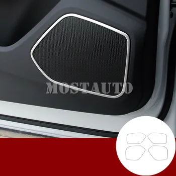 

For Audi Q3 8U Interior Car Door Speaker Frame Cover Trim 2012-2017 4pcs