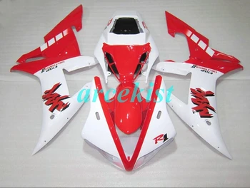 

New ABS Compression Mold motorcycle Fairings Fit For Yamaha YZF-1000-R1 2002-2003 02 03 Fairing Bodywork set Custom white red