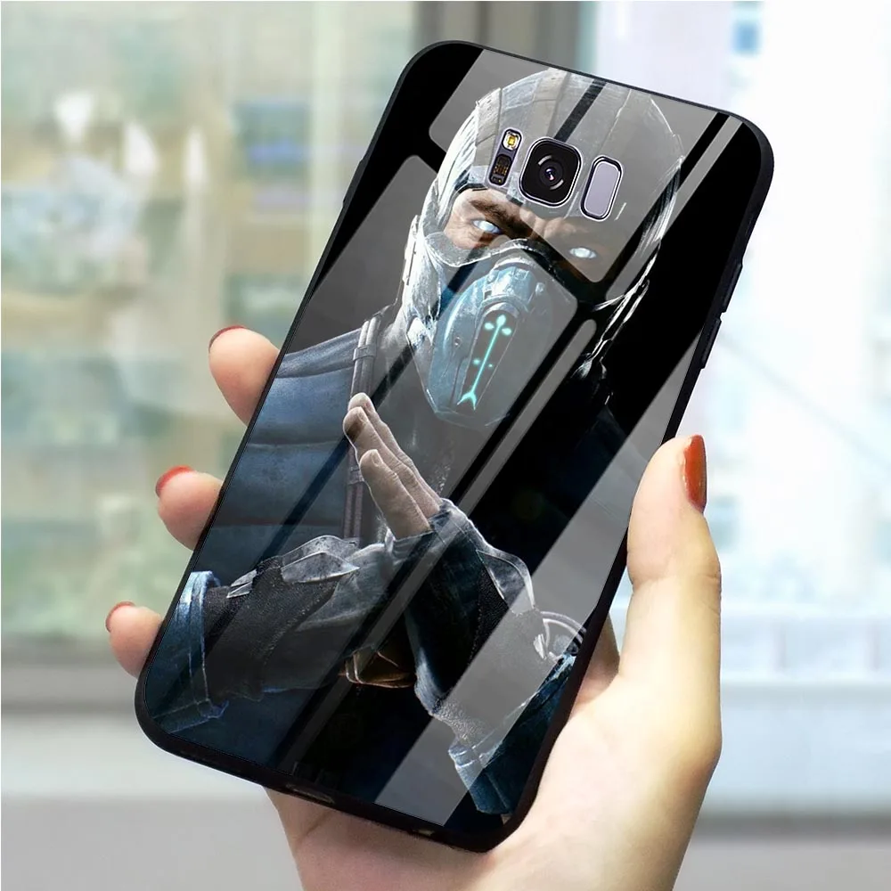 Для телефона с изображением игры Mortal Kombat Крышка для samsung Galaxy S10 A70 A60 M40 A50 A40 A20 A30 A10 S7 край S8 S9 Plus закаленное Стекло