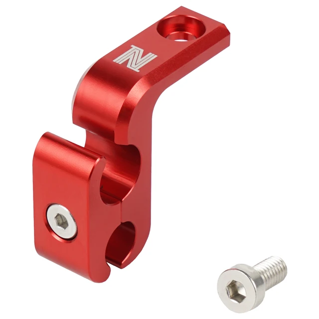 For Yamaha RAPTOR 700 NICECNC Front Brake Line Hose Guide Clamp Holder For Yamaha RAPTOR 700 700R GYTR EDITION SPECIAL EDITION Red
