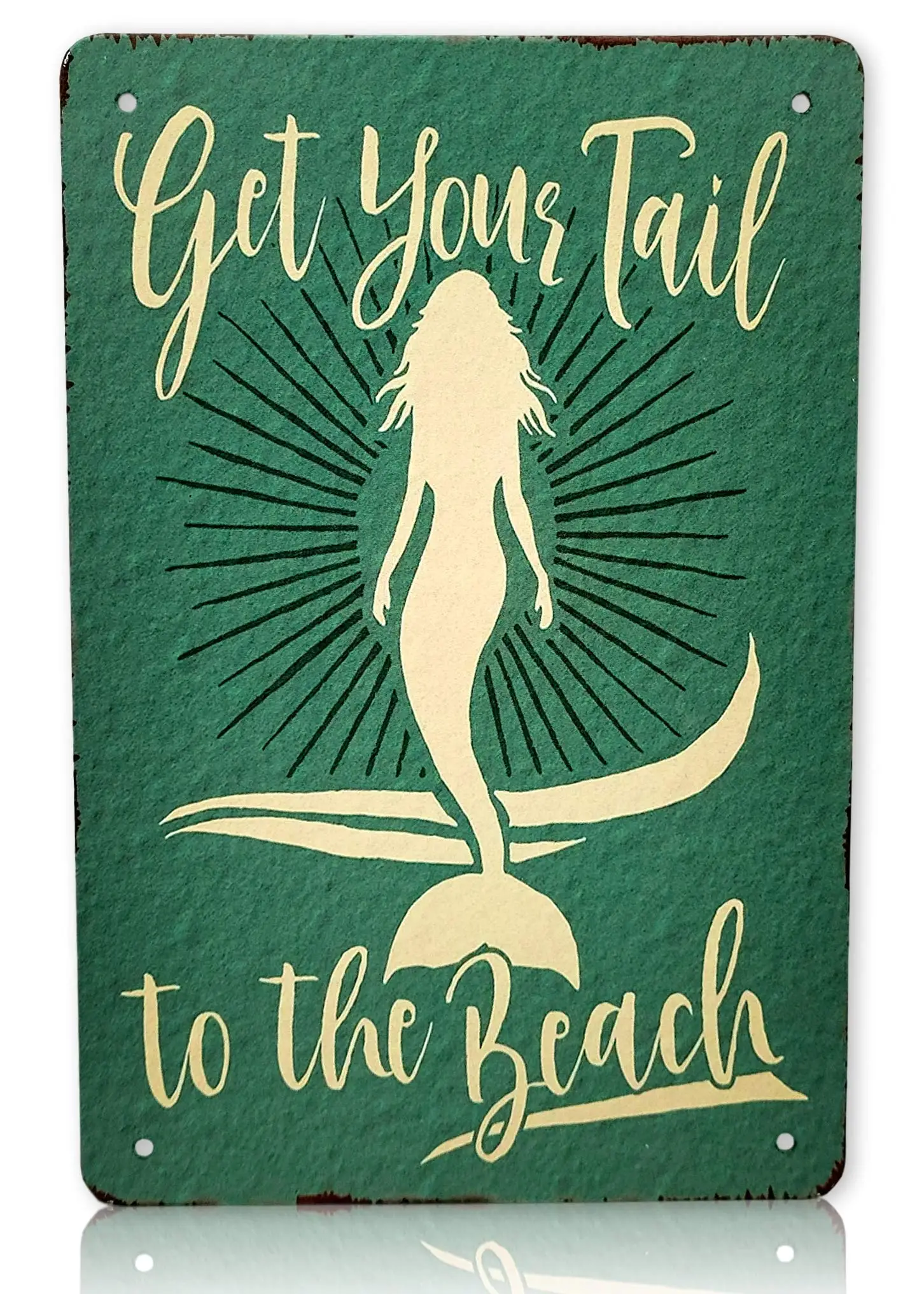 

Mermaid Get Your Tail to The Beach Wall Decor | Sirena Mermaids Beach Decor | Mermaid, Naiad, Sea Nymph, Water Sprite Decor Met