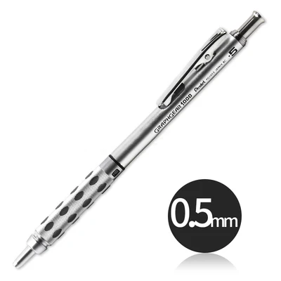 1pcs 05mm Цельнокроеное платье скорость GraphGear 1000 Алюминий баррель высокое качество составление механический карандаш 0,3/0,5/0,7/0,9 мм - Цвет: 1pcs 05mm