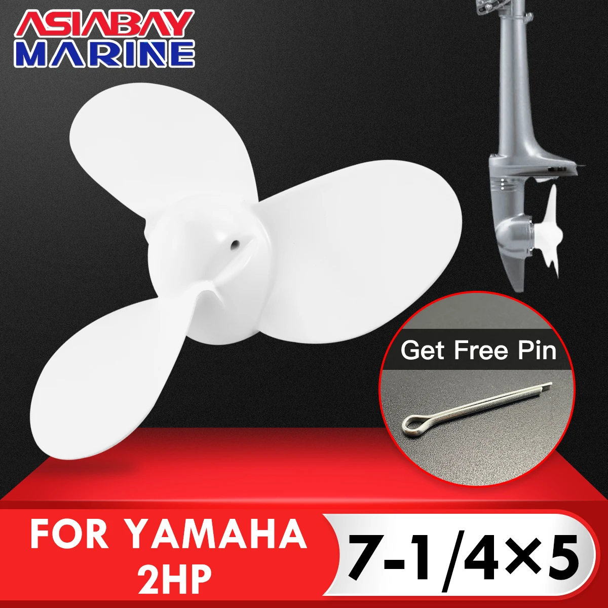 Cheap 1pc Aluminum Outboard Propeller 7.8x8 For Tohatsu Nissan Mercury Outboard 4 5HP