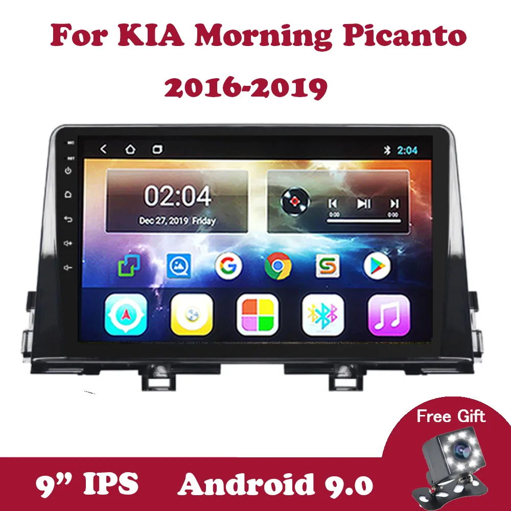 

Android 9.0 Multimedia Stereo Player Tape Recorder For KIA PICANTO Morning 2016 2017 2018 2019 Support Wifi OBD RDS IPS Screen