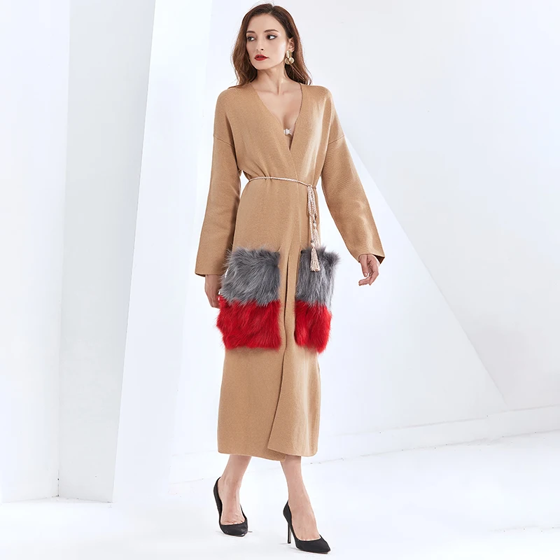 TWOTWINSTYLE Patchwork Plush Pocket For Female