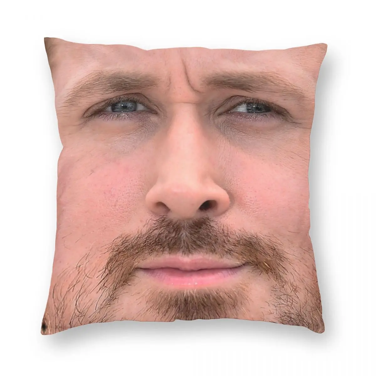 Ryan Gosling Face III Square Pillowcase Polyester Linen Velvet Pattern Zip  Decor Throw Pillow Case Room Cushion Case 45x45