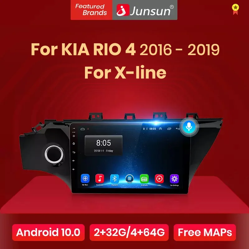 Junsun V1 Android 10 0 AI Голосовое управление DSP 4G Автомагнитола мультимедийный видеоплеер