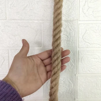 

Jute Rope Twisted Hemp Rope for Crafts Climbing Anchor Hammock Nautical Cat Scratching Post Tug of War Decorate PI669