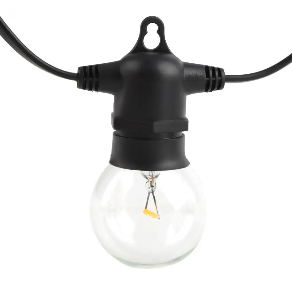 

Honche Waterproof 25 LED G40 Bulbs Filament String Light 6M Remote 8-Function Fairy Indoor Outdoor Christmas Decoration Lighting