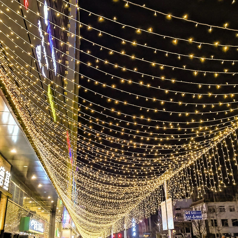 

20M Waterproof String Lights DIY Led Star Garland For Christmas New Year 200Leds EU 220V Xmas Tree Garden Home Shop Square Decor